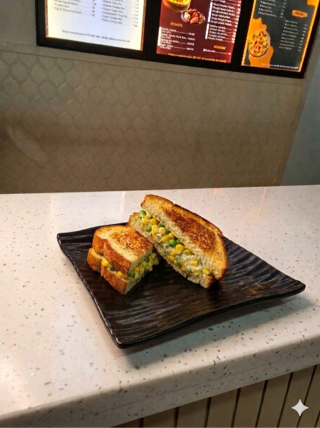 Corn & Peas Sandwich 