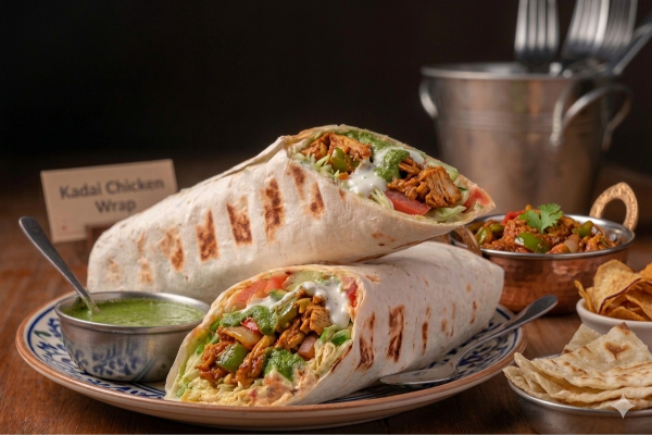 Kadai Chicken Roll 