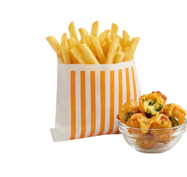 Loaded Fries With Jalapeno Cheese Shots