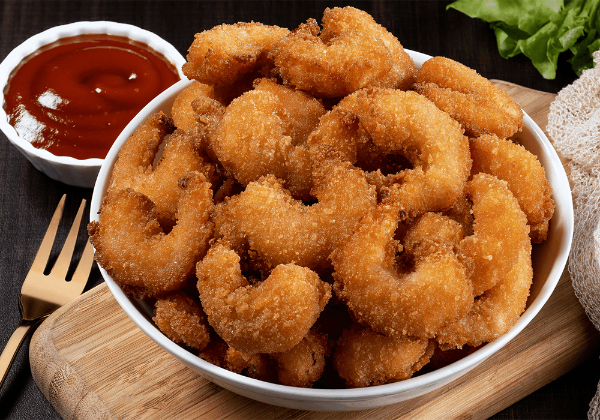 Crispy prawns