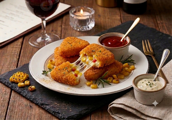 Cheese Corn Triangles