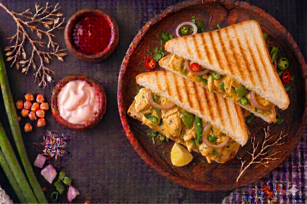 Bhuna Chicken Sandwich 