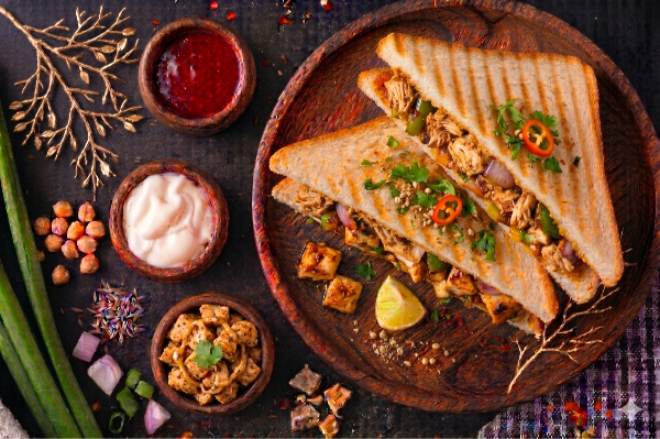 Kadai Chicken Sandwich 