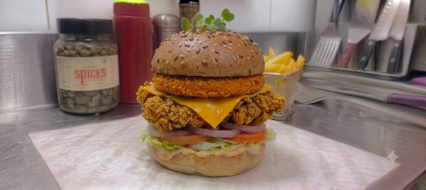 Twin Chicken Burger 