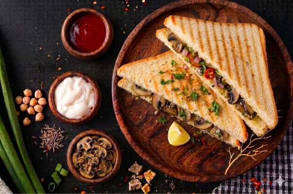 Grilled Mushroom Sandwich