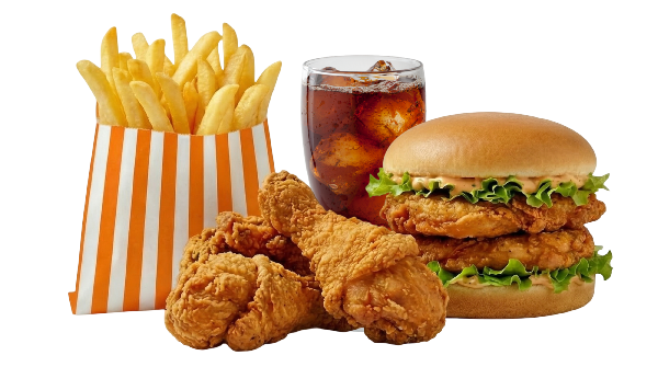 C5-Krunchy Drumstick Chicken Twin Burger Combo 