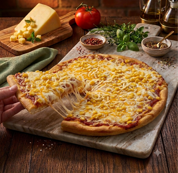 Corn & Cheese Pizza