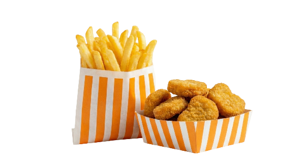 Loaded Fries With Chicken Nuggets 