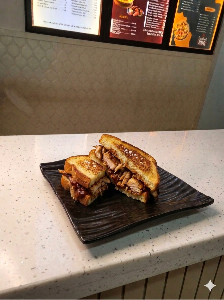 Smoked Chicken BBQ Sandwich 