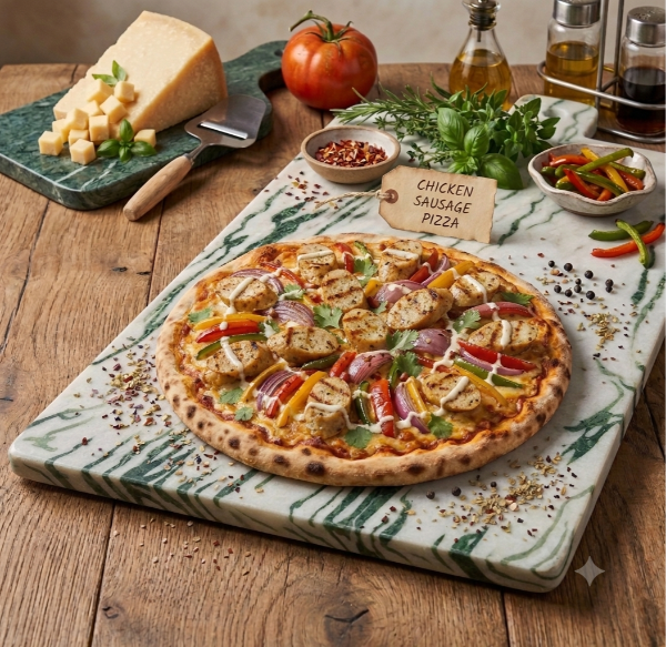 Chicken Sausage Pizza 