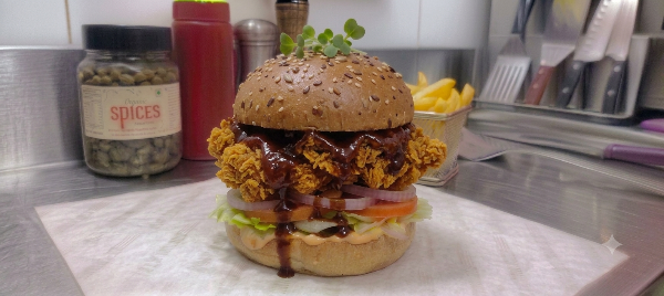 Krunchy BBQ Chicken Burger 